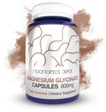 Nootropics Depot botella frontal mostrando 360 cápsulas y beneficio de suministro prolongado