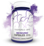 Nootropics Depot MicroZinc frente del envase mostrando información y conveniencia