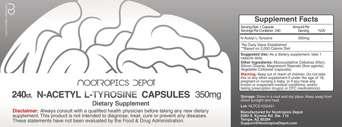 Nootropics Depot cápsula abierta detalle de contenido y fácil dosificación