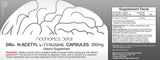 Nootropics Depot cápsula abierta detalle de contenido y fácil dosificación