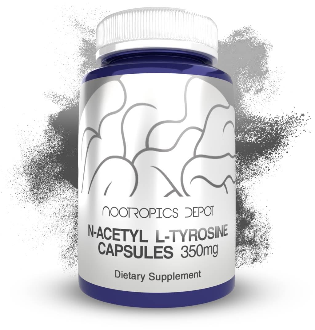 Nootropics Depot frasco frontal mostrando 240 cápsulas y etiqueta clara