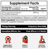 Nootropics Depot cápsula en mano destacando dosis y conveniencia