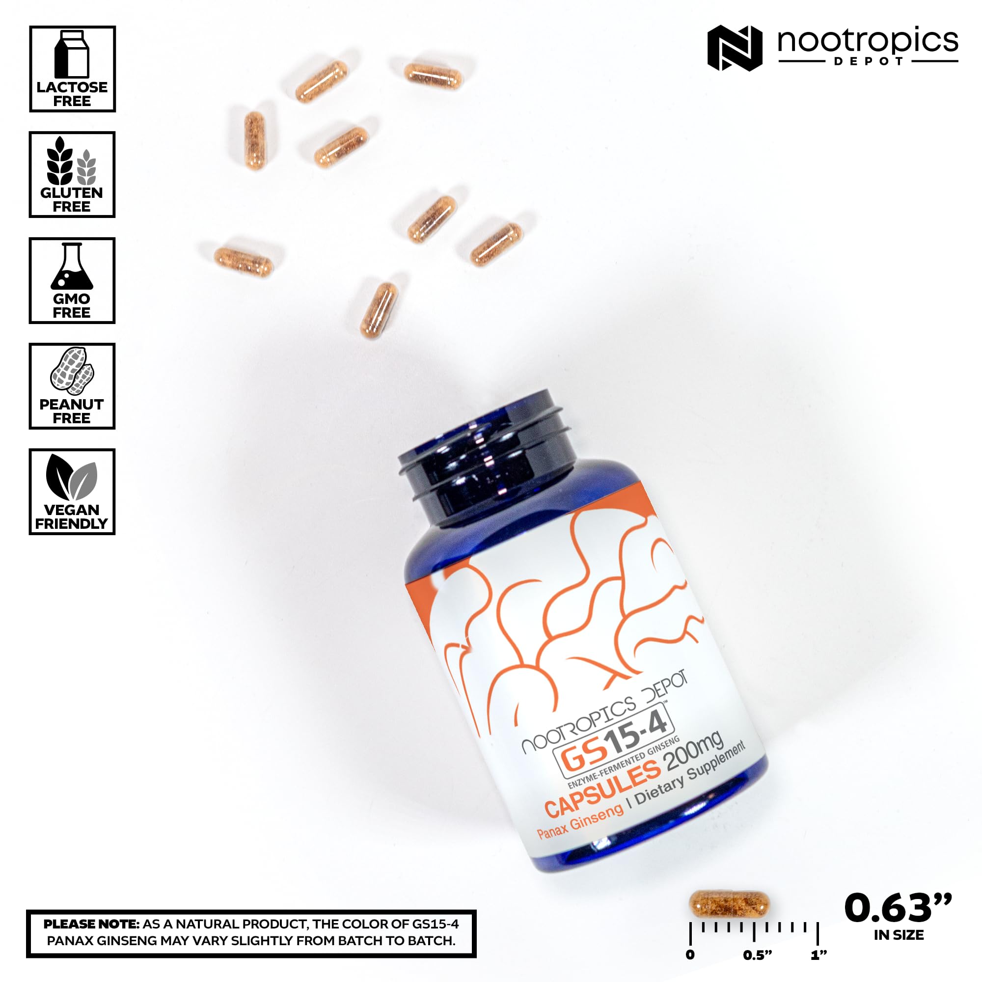 Nootropics Depot polvo del extracto muestra pureza y concentración