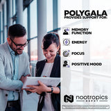 Nootropics Depot producto en escritorio durante estudio enfatizando enfoque