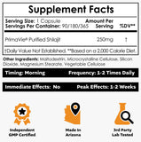 Nootropics Depot PrimaVie cápsulas en primer plano enfatizando pureza