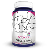 Nootropics Depot Sabroxy frente del empaque, presentación clara y confianza