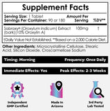 Nootropics Depot Sabroxy tabletas en mano mostrando dosis portátil y fácil uso
