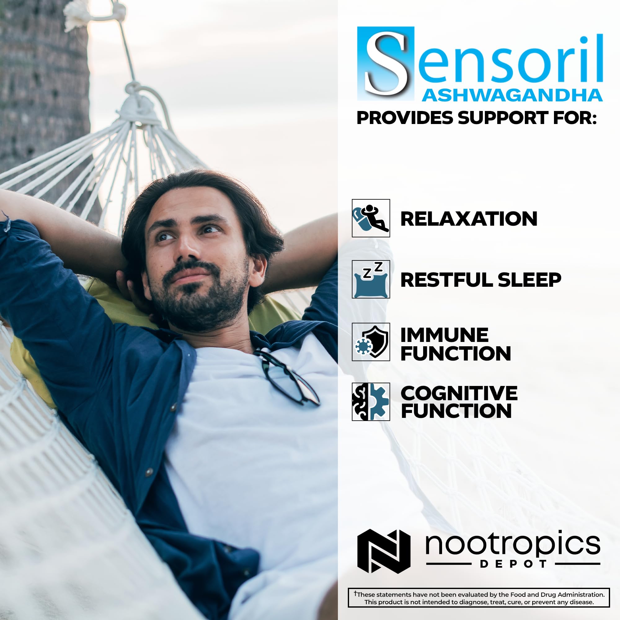 Nootropics Depot cápsula en mano escala del tamaño y facilidad de ingesta
