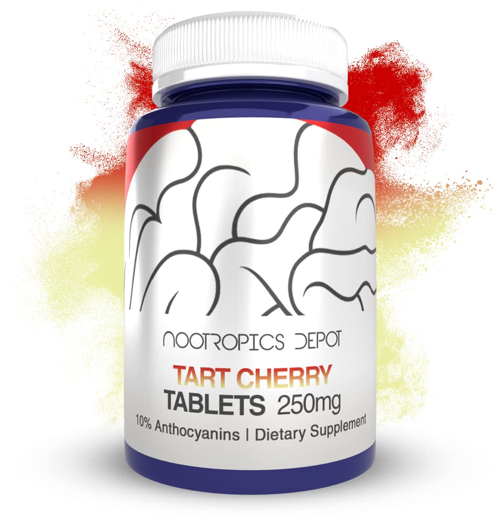 Nootropics Depot empaque frontal del extracto de cereza con claridad de potencia