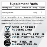 Nootropics Depot primer plano de cápsula TAU destacando textura y calidad