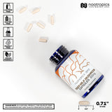 Nootropics Depot polvo de Tiger Milk Mushroom textura fina, alto contenido de beta-glucanos