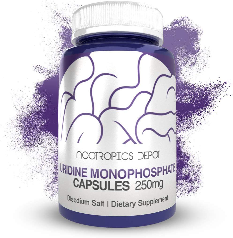 Nootropics Depot frasco delante que muestra 60 cápsulas y calidad comprobada