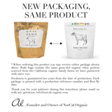 NorCal Organic textura del polvo destacando solubilidad y cremosidad