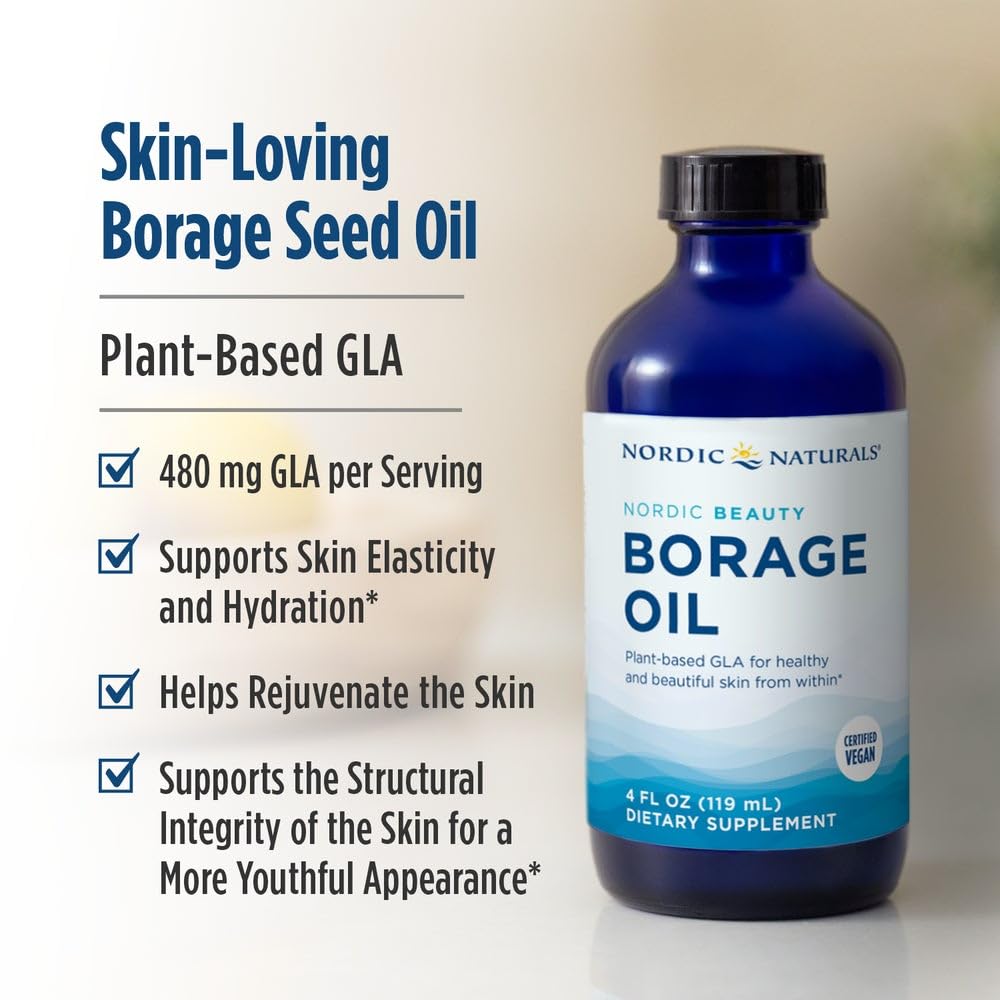 Nordic Naturals etiqueta con información nutricional y 480 mg de GLA por porción