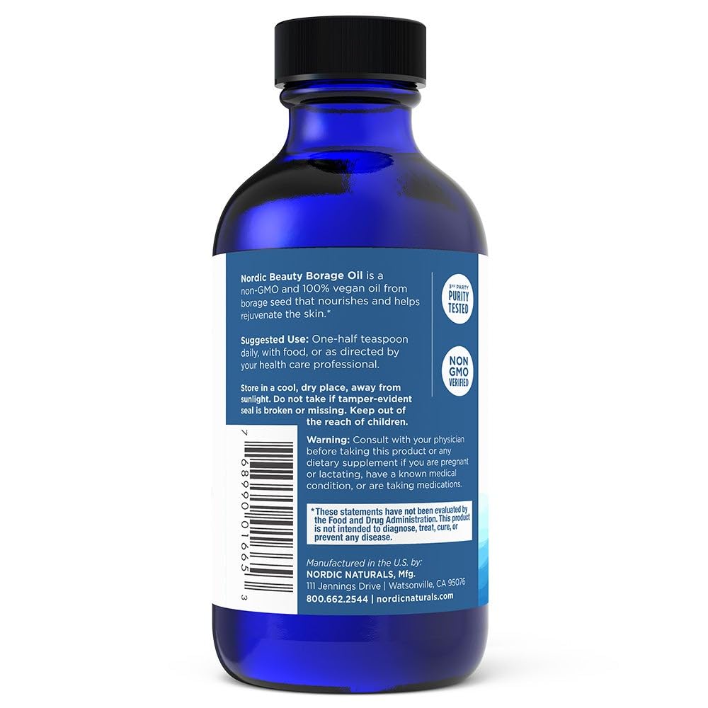Nordic Naturals semillas de borraja fuente natural de GLA, origen vegetal