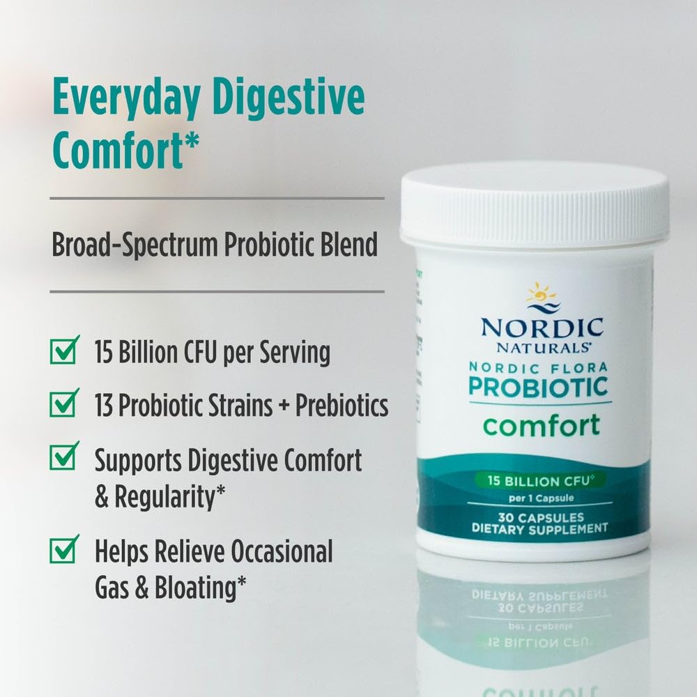 Nordic Naturals caja y frasco lado a lado para comparar tamaño y cantidad