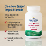 Nordic Naturals frasco abierto mostrando las cápsulas y fácil de tomar