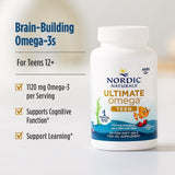 Nordic Naturals cápsulas en mano para comparar tamaño y dosificación práctica