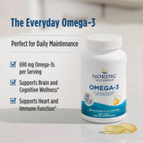 Nordic Naturals cápsulas en mano para comparar tamaño y dosificación
