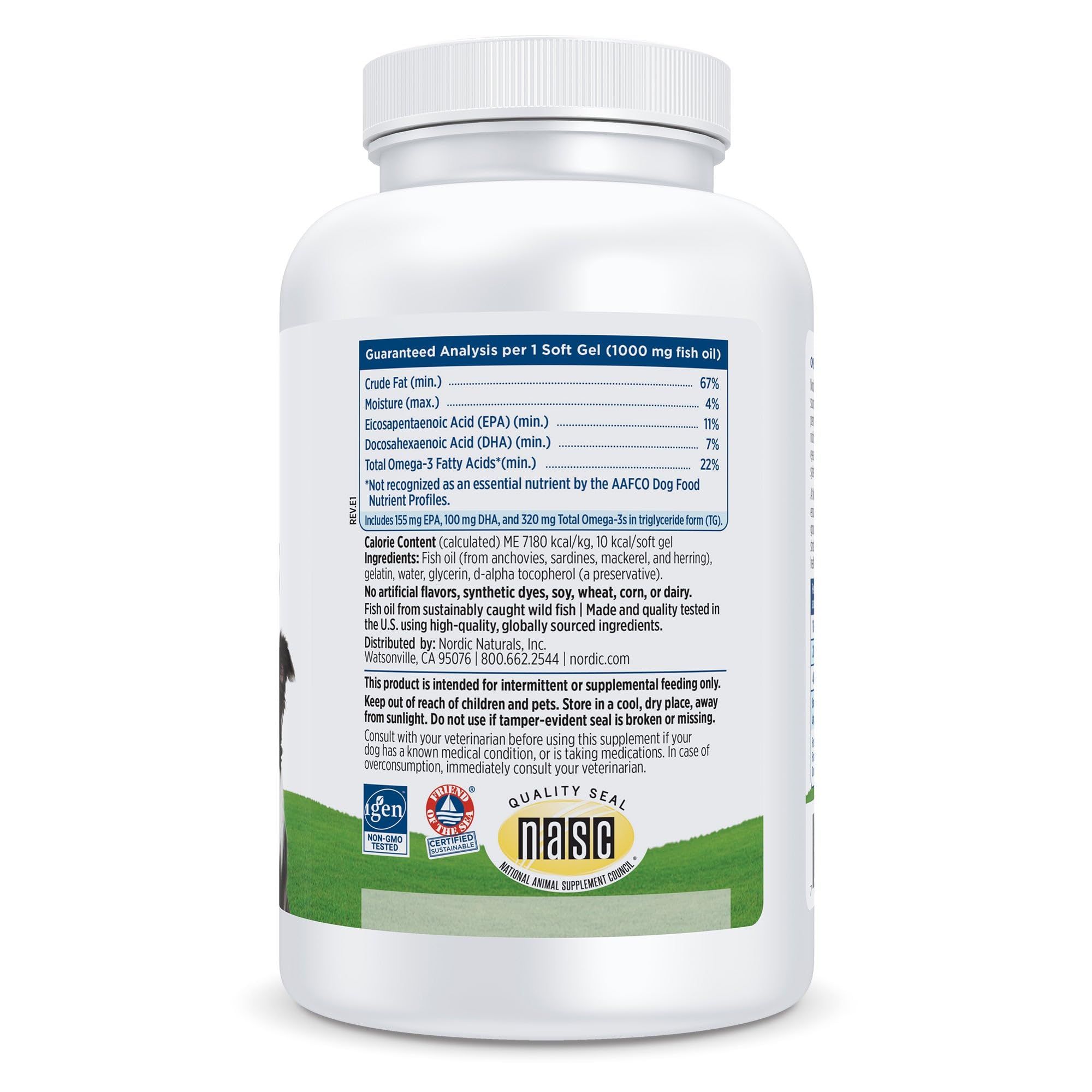 Nordic Naturals cápsulas en mano para dosificación fácil y segura