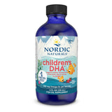 Nordic Naturals botella frontal que muestra la presentación y beneficios infantiles