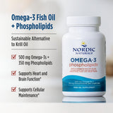 Nordic Naturals detalle de etiqueta con información de composición y pureza