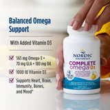 Nordic Naturals aceite translúcido que ilustra pureza y textura suave
