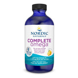 Nordic Naturals botella frente mostrando etiqueta y beneficio de pureza