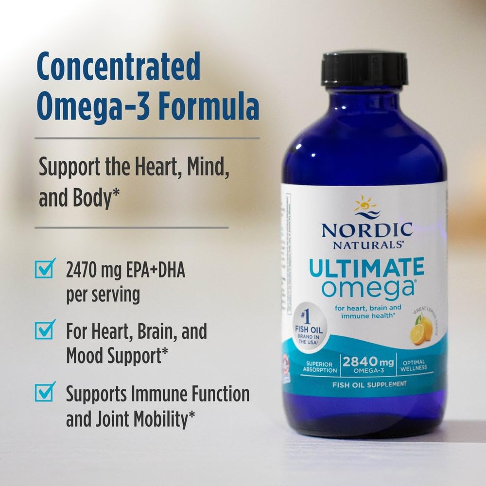 Nordic Naturals detalle de etiqueta con información de EPA, DHA y pureza