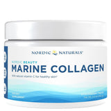 Nordic Naturals envase frente mostrando el diseño y beneficio de colágeno