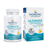 Nordic Naturals envase frontal Ultimate Omega Xtra mostrando beneficios y sabor limón