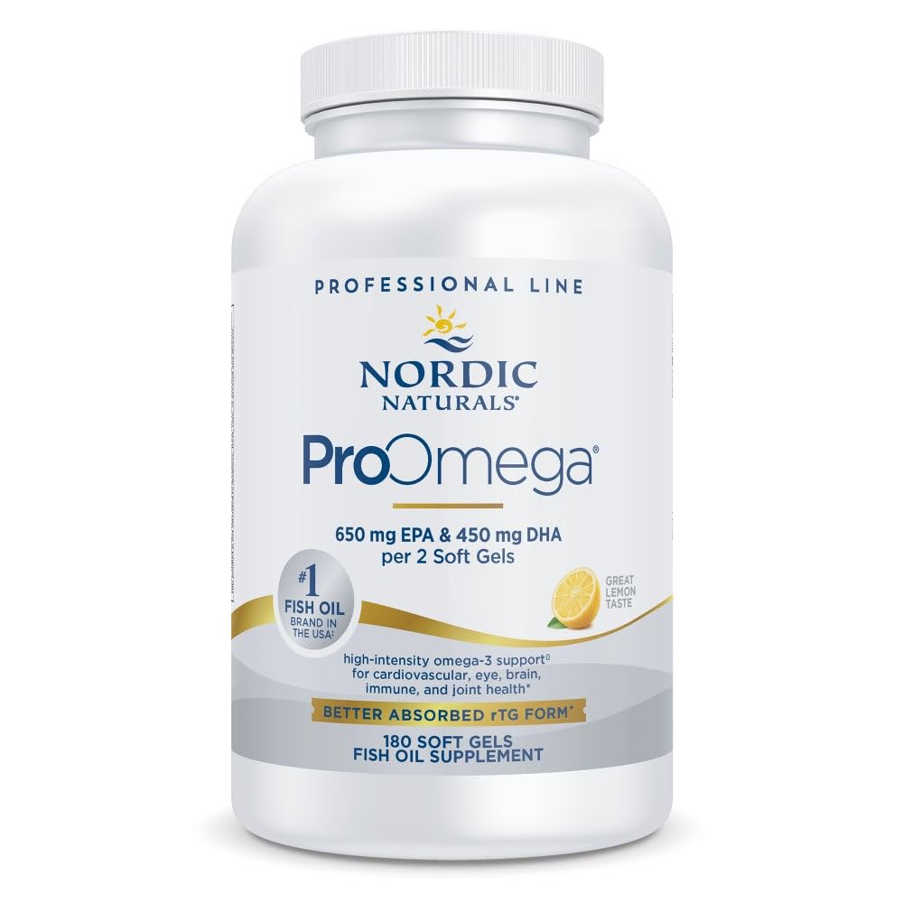 Nordic Naturals envase frontal mostrando concentración y sabor limón