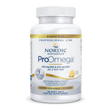 Nordic Naturals frasco frontal mostrando 90 cápsulas y beneficio de pureza