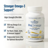 Nordic Naturals aceite de omega-3 textura brillante y absorción mejorada