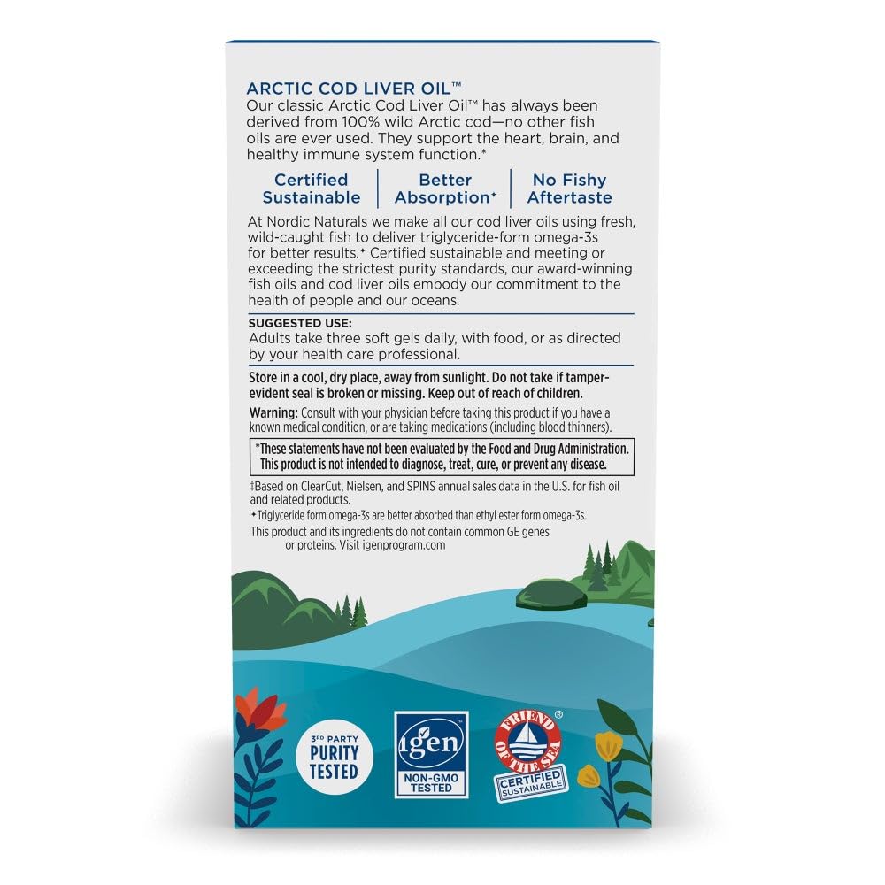 Nordic Naturals etiqueta con certificaciones Friend of the Sea y pureza