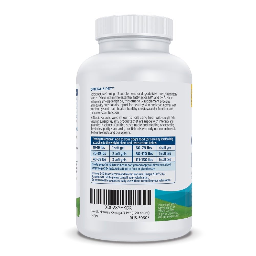 Nordic Naturals etiqueta con información de EPA DHA y pureza