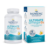 Nordic Naturals frasco delantero mostrando 120 cápsulas y beneficio de alta concentración