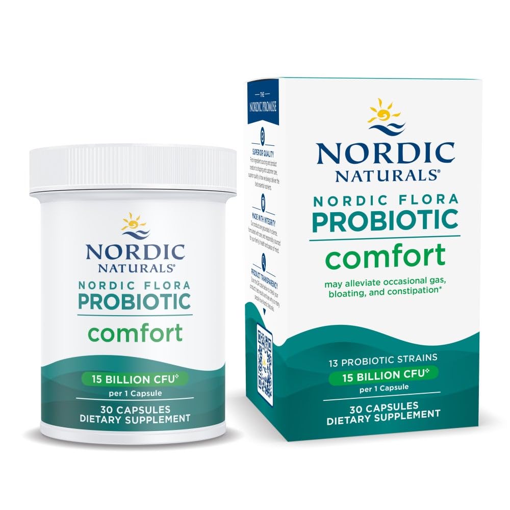 Nordic Naturals frasco frontal mostrando etiqueta clara y beneficios digestivos