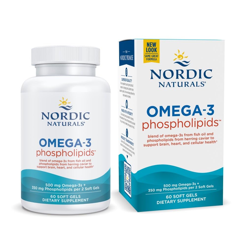 Nordic Naturals frasco frontal mostrando etiqueta clara y beneficios