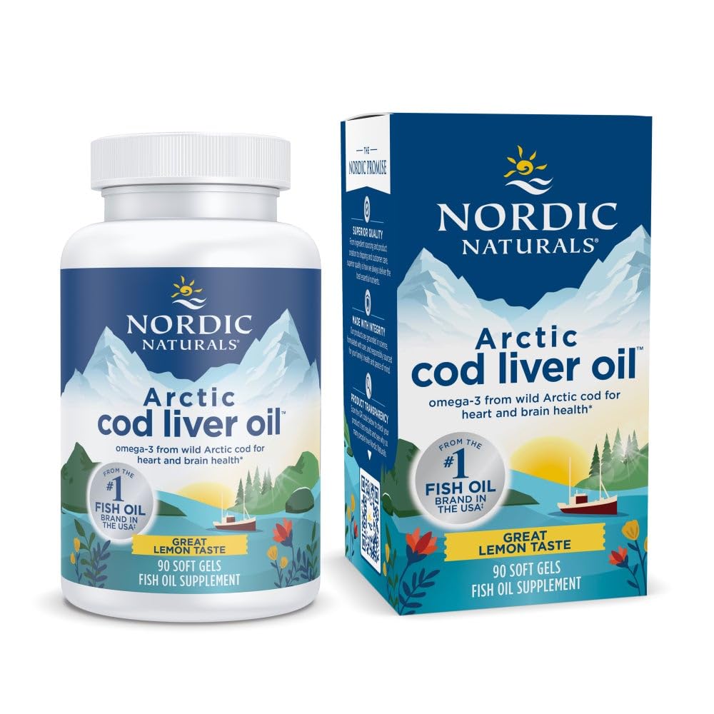 Nordic Naturals frasco frontal mostrando etiqueta y sabor limón para identificación rápida