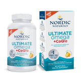 Nordic Naturals frasco frontal mostrando cápsulas y beneficios claros