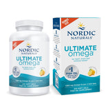 Nordic Naturals frasco Ultimate Omega mostrando diseño y cantidad
