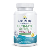 Nordic Naturals envase frontal claro mostrando beneficios y dosis