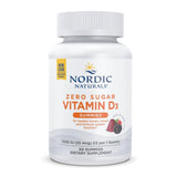 Nordic Naturals frente del envase mostrando 60 gomitas y beneficios