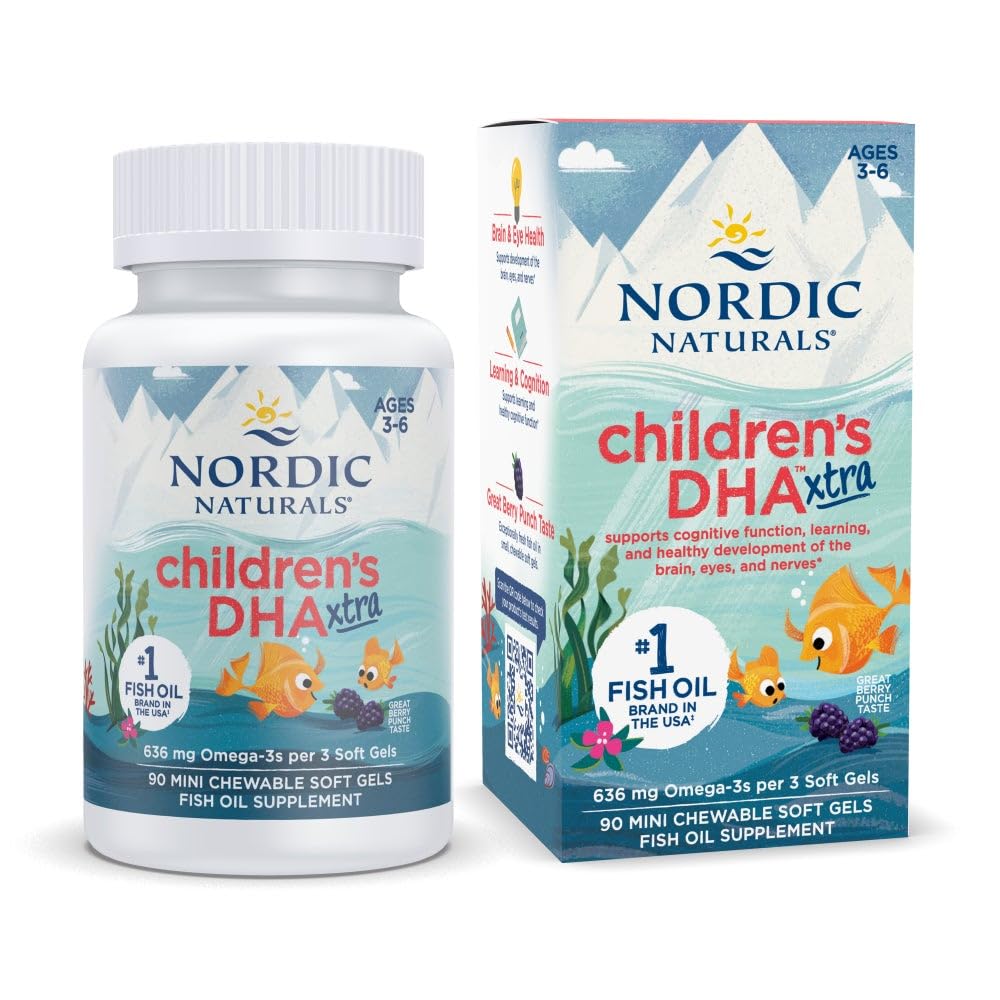 Nordic Naturals frontal del envase mostrando 90 cápsulas y beneficio de alta concentración