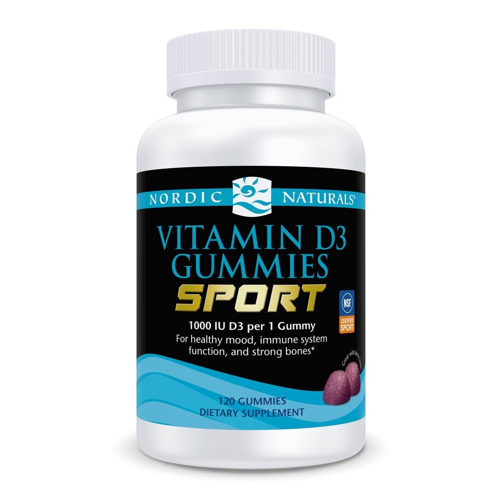 Nordic Naturals frontal del empaque mostrando 120 gomitas y sello NSF, ventaja confianza