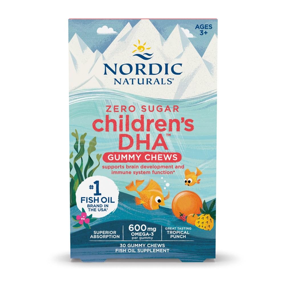 Nordic Naturals frasco frontal mostrando diseño y cantidad de 30 gomitas