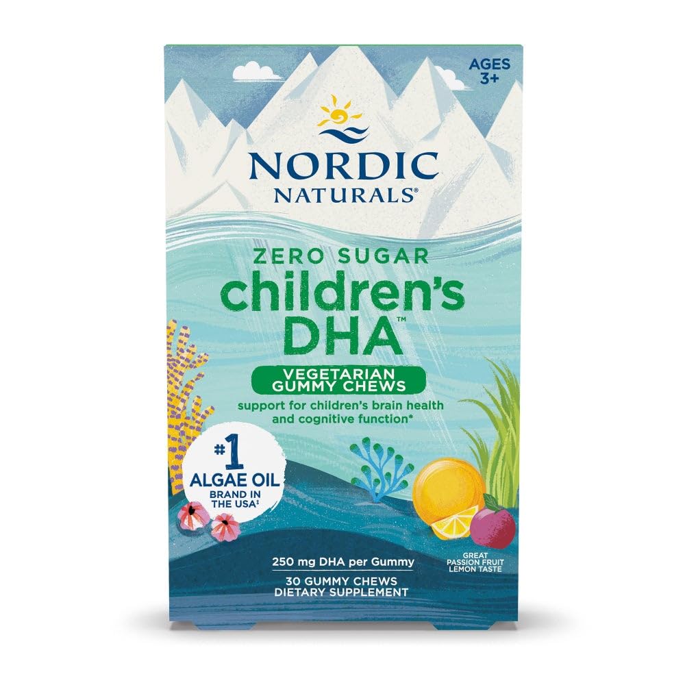 Nordic Naturals gominolas frontal mostrando envase y beneficios claros