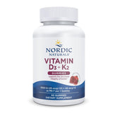 Nordic Naturals frasco frontal mostrando etiqueta y beneficios