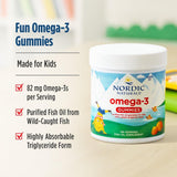 Nordic Naturals bote abierto con gomitas visibles, fácil acceso y práctica toma diaria